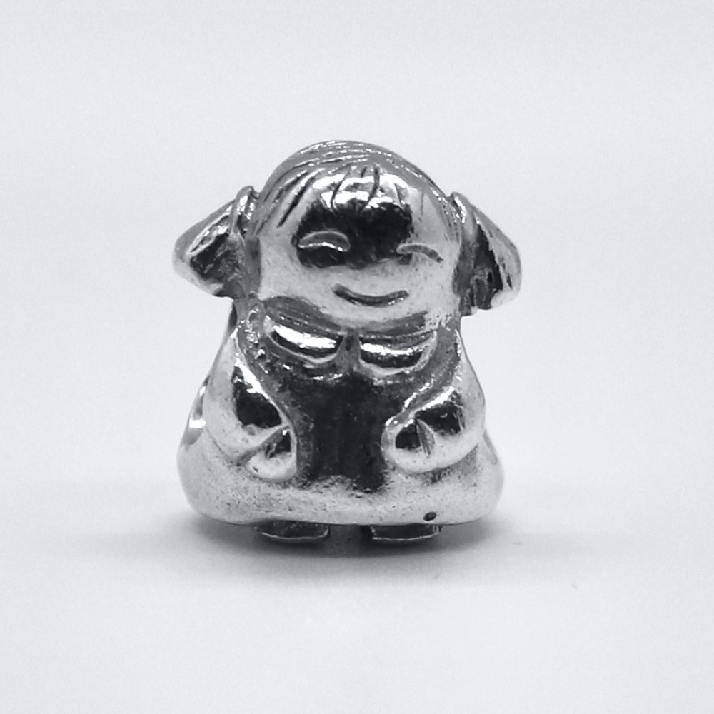 Pandora Sterling Silver Little Girl Child Charm. Retired #790375